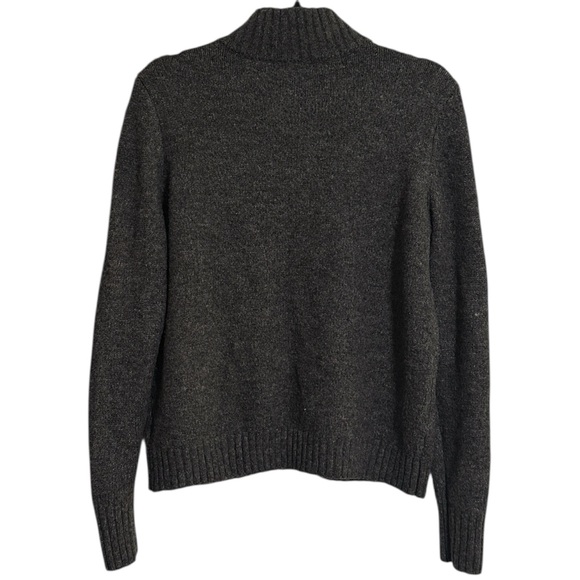 Marled Reunited Clothing Grey 1/4 Zip Sweater - Picture 5 of 6